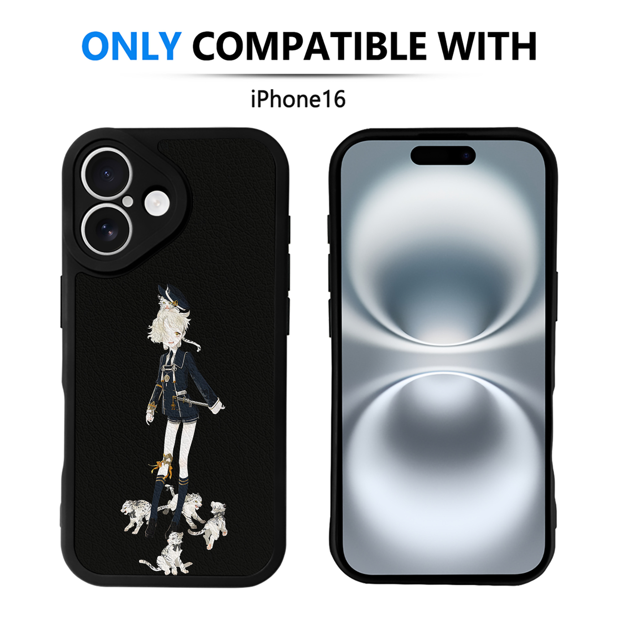 （画像用） 刀剣乱舞 Touken Ranbu 【iPhone 16シリーズ対応】シリコンスマホケース（レザー調） 材質：シリコン